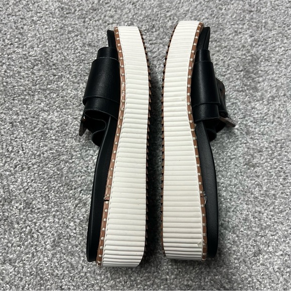 Joie Sandals women’s 8.5 black Lyla platform adjustable buckle genuine leather - Picture 6 of 9